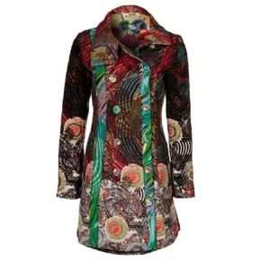 desigual patchwork coat
